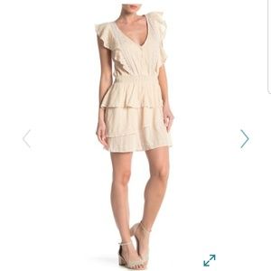 LOVE SAM Anthropologie Ava Keepsake Ruffle Dress